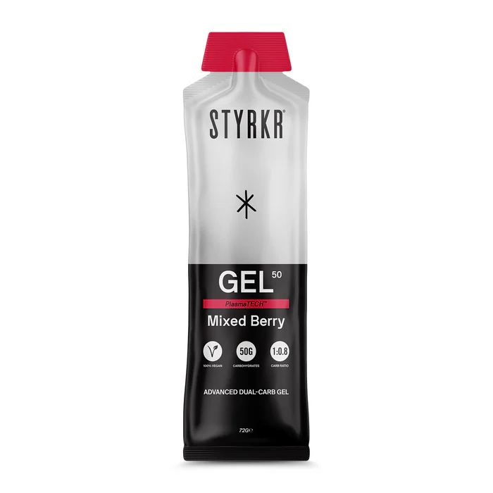 Styrkr Gel50 Mild Berry Dual-Carb Energy Gel Single